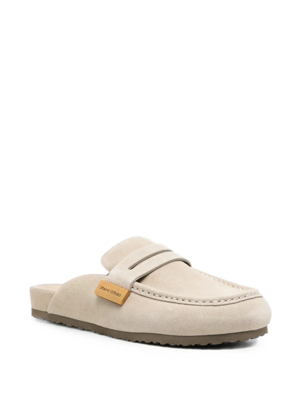 Marc O'Polo Floria suede penny mules Beige