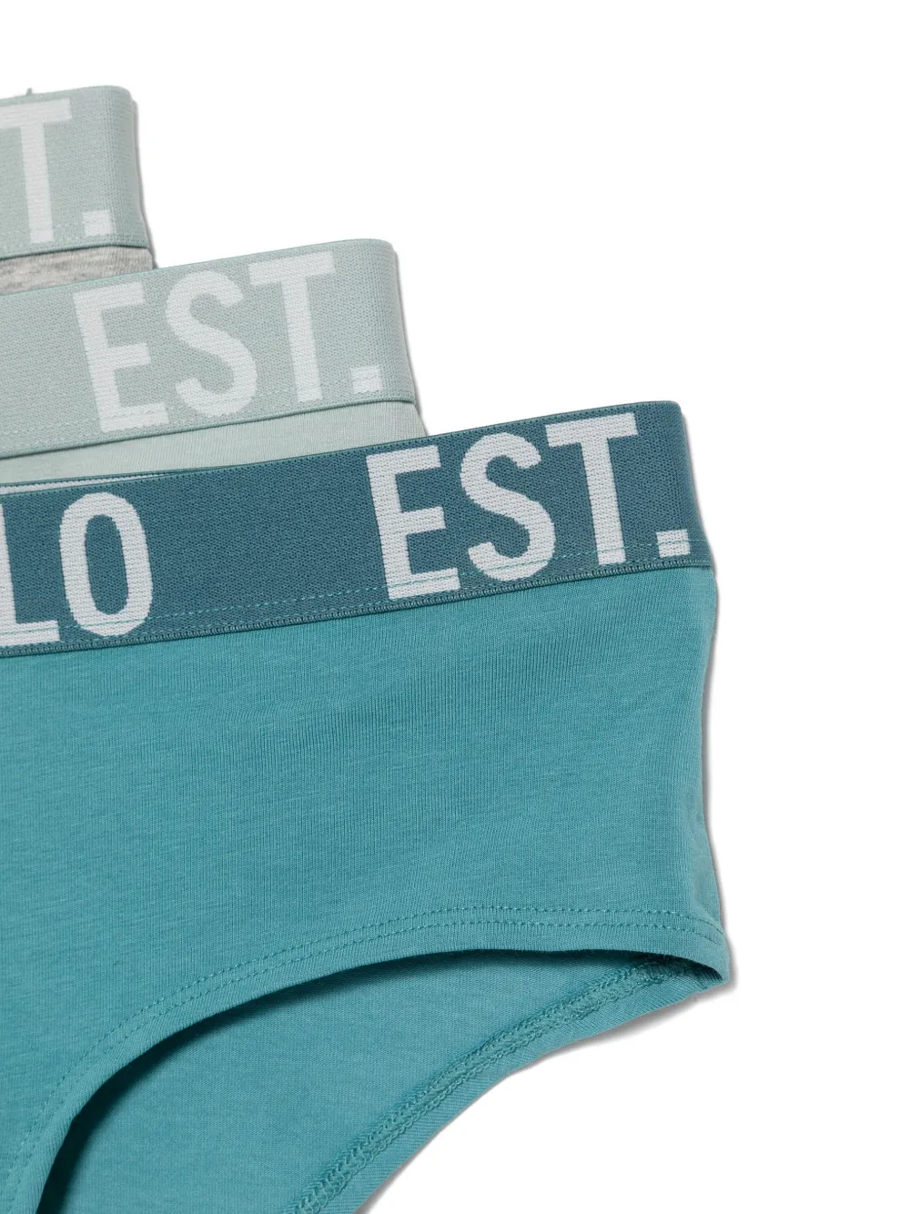 Marc O'Polo Drie boxershorts met logoband Groen