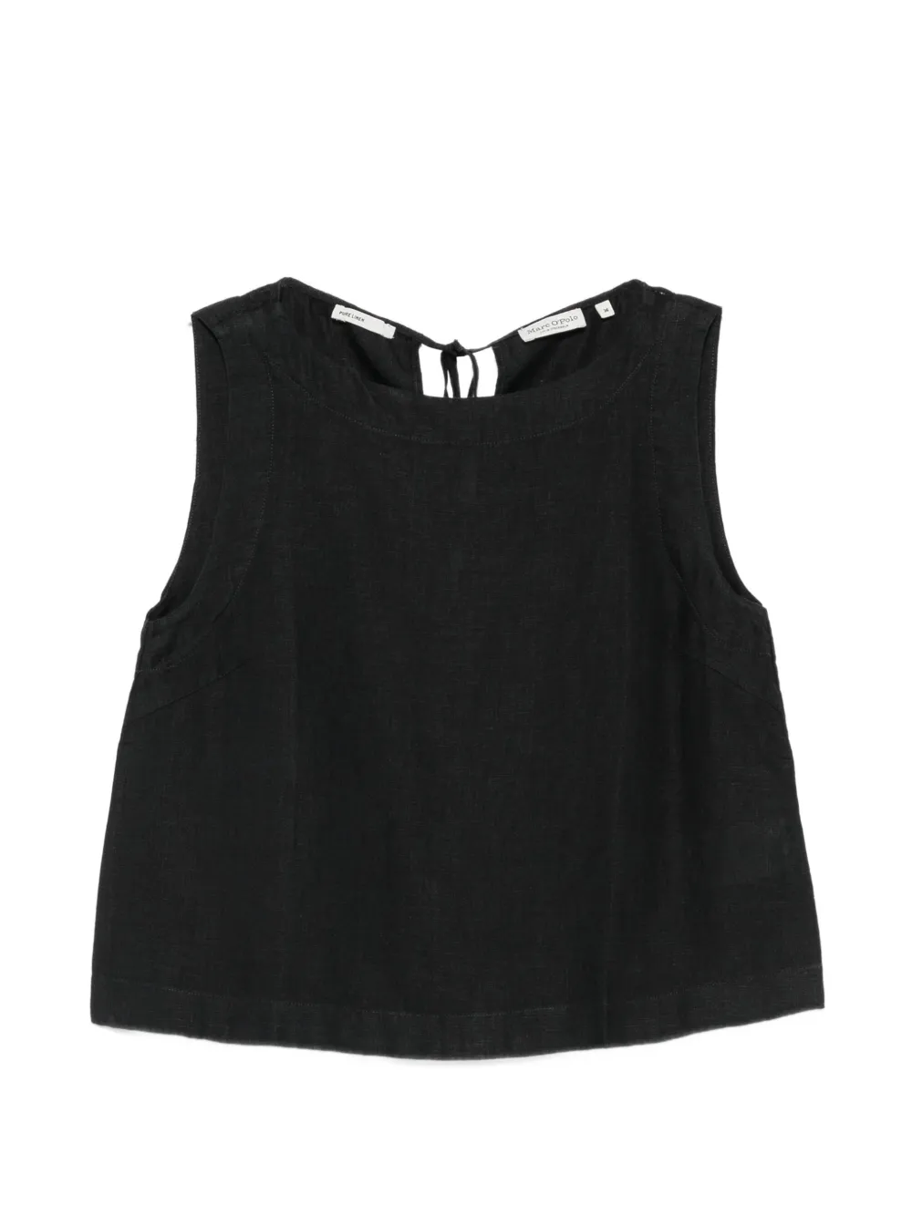 Marc O'Polo tie-fastening sleeveless top - Nero