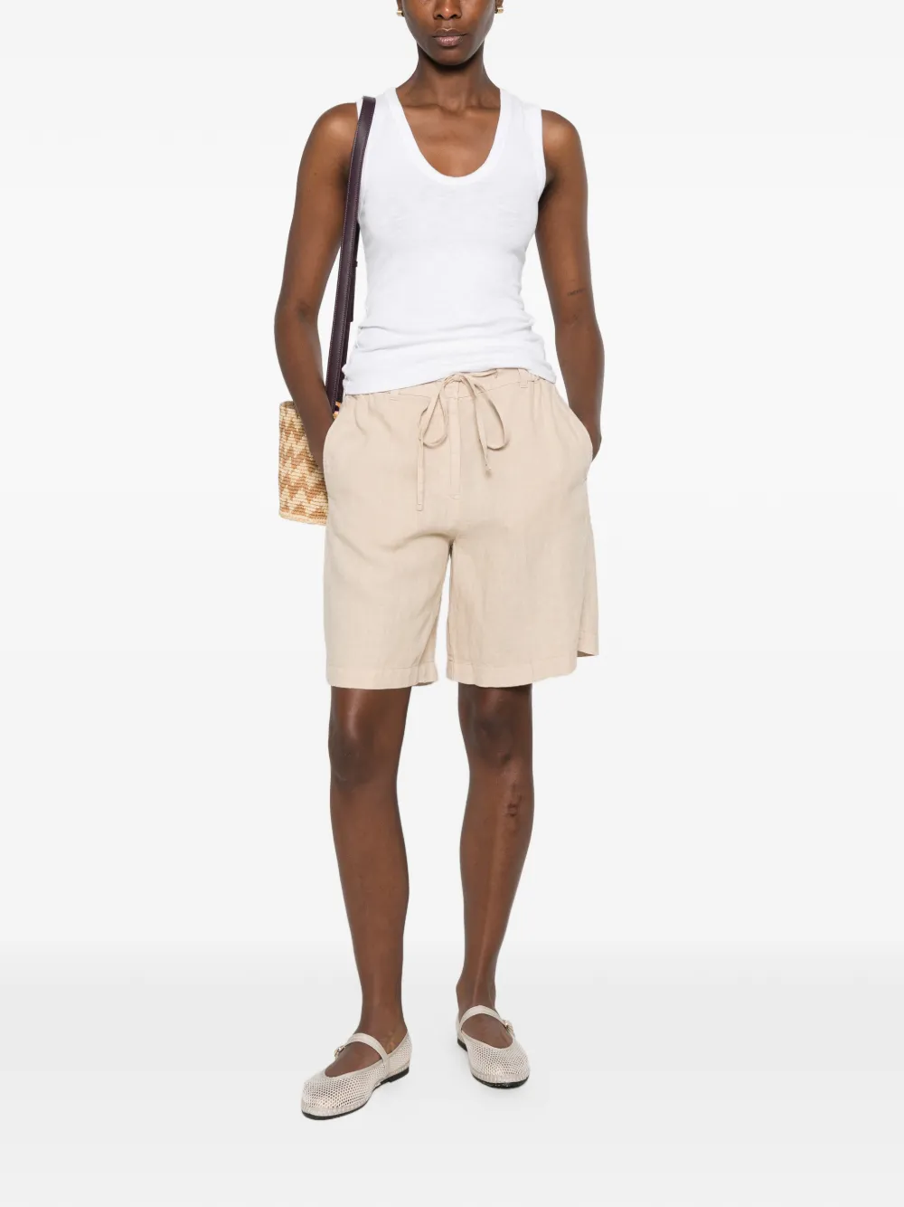  Marc O'polo Drawstring-waist Shorts - Tons Neutres 