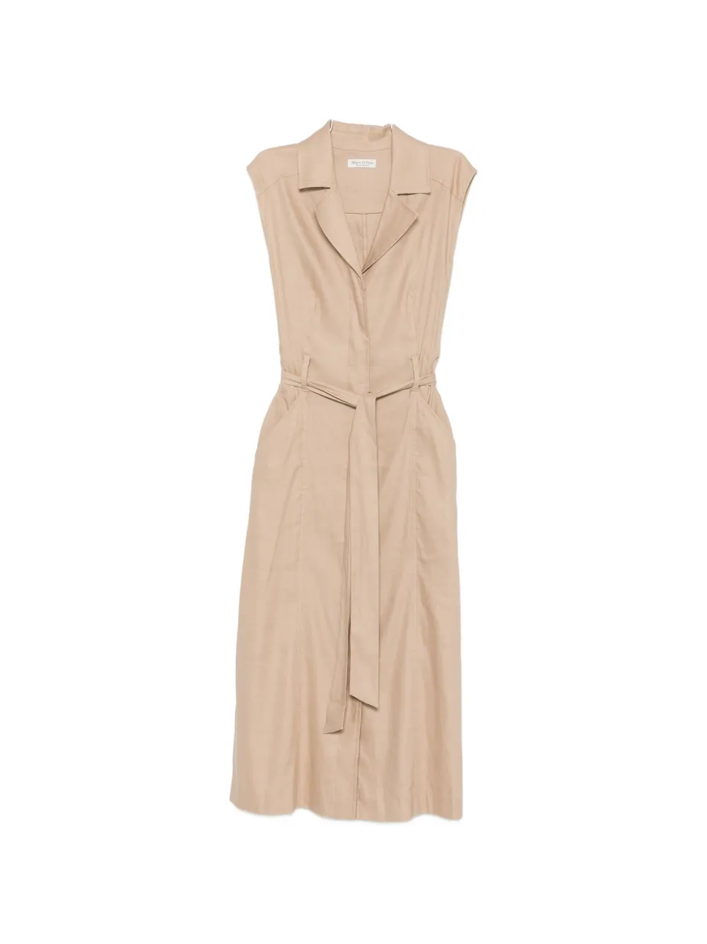 Marc O'Polo belted sleeveless dress - Toni neutri