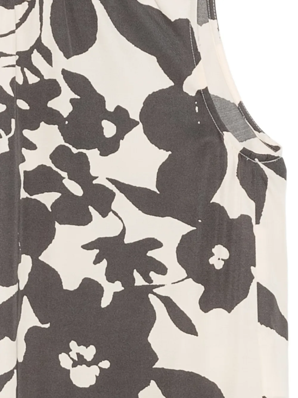 Marc O'Polo Top met trekkoord en bloemenprint Grijs