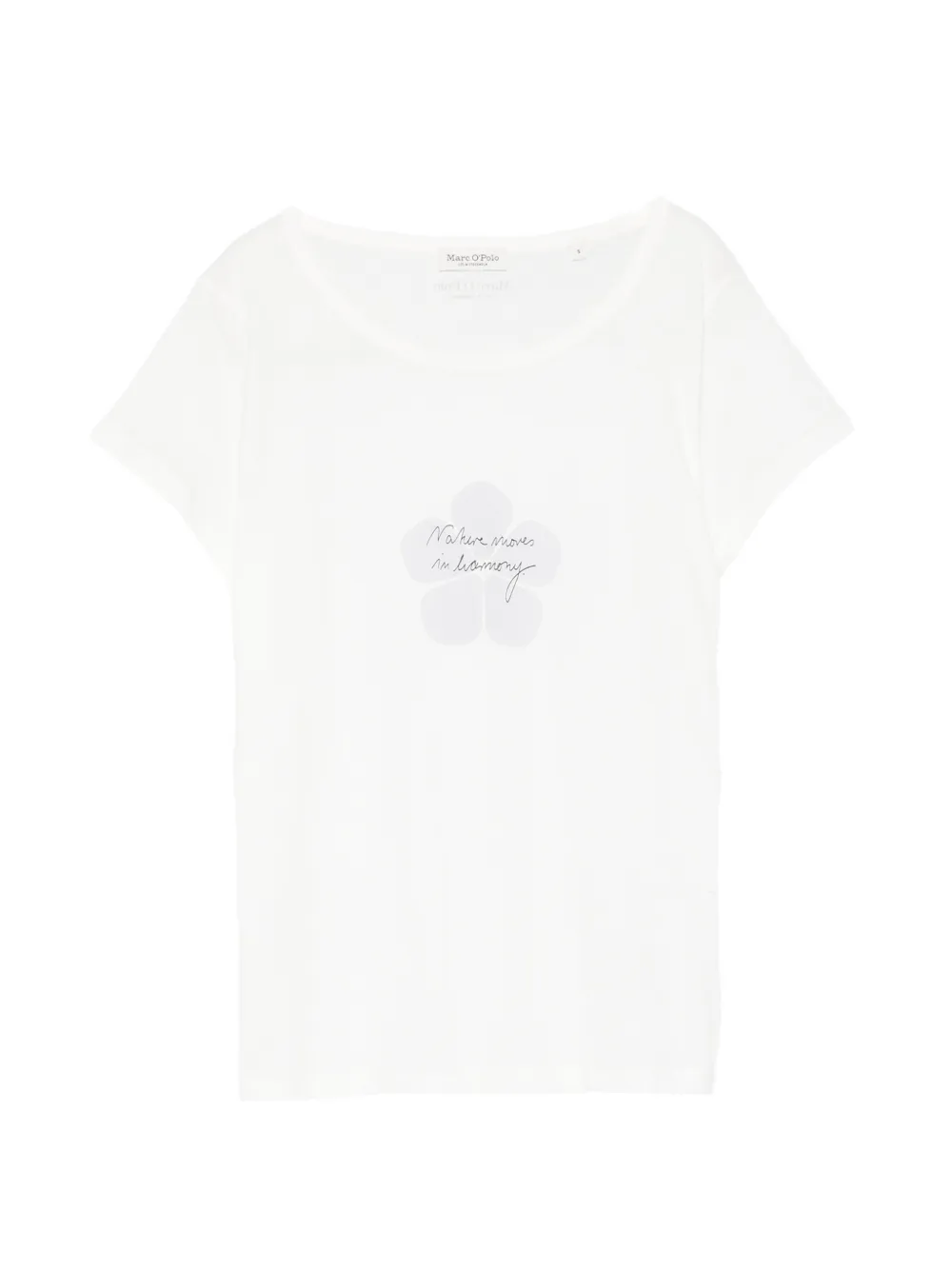 Marc O'Polo T-Shirt mit grafischem Print - Weiß