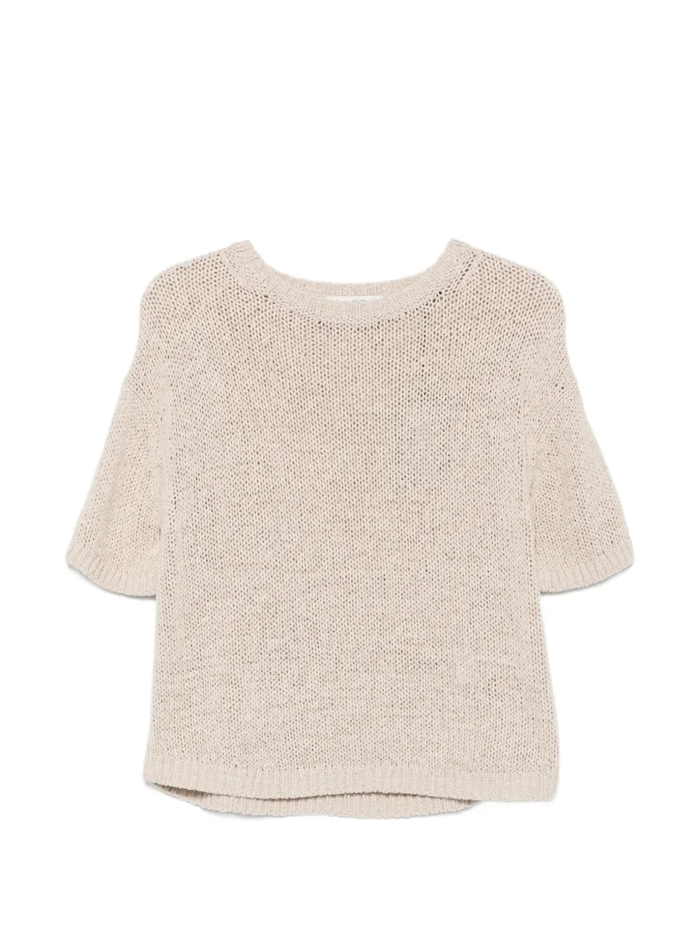 Marc O'Polo open-knit short-sleeve sweater - Toni neutri