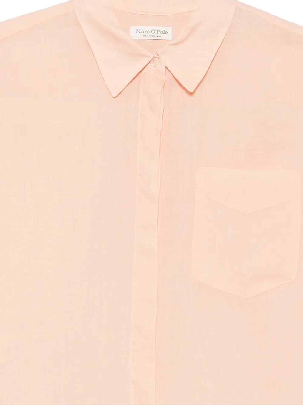 Marc O'Polo blouse met borstzak Oranje