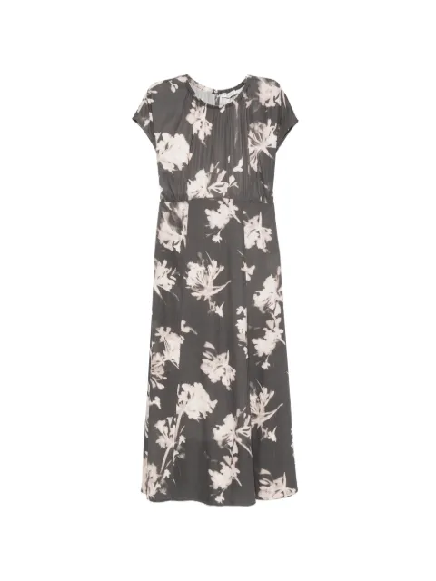 Marc O'Polo floral-print side-slit midi dress