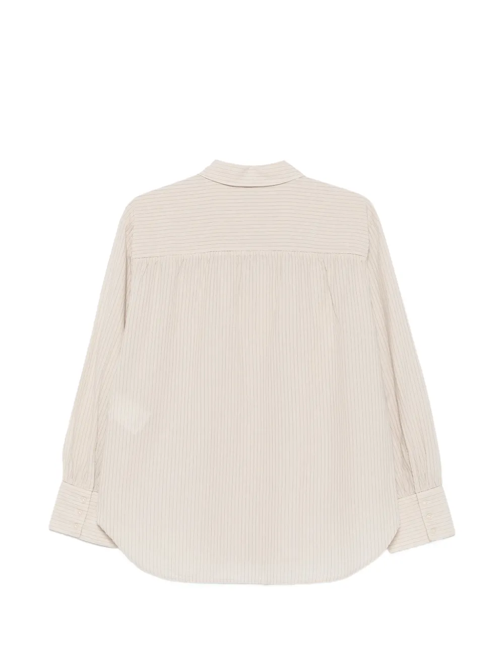 Marc O'Polo Overhemd met krijtstreep Beige
