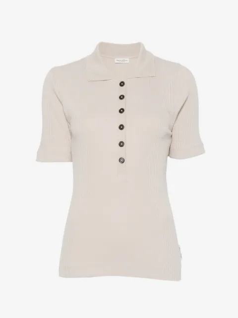 Marc O'Polo ribbed-knit polo top