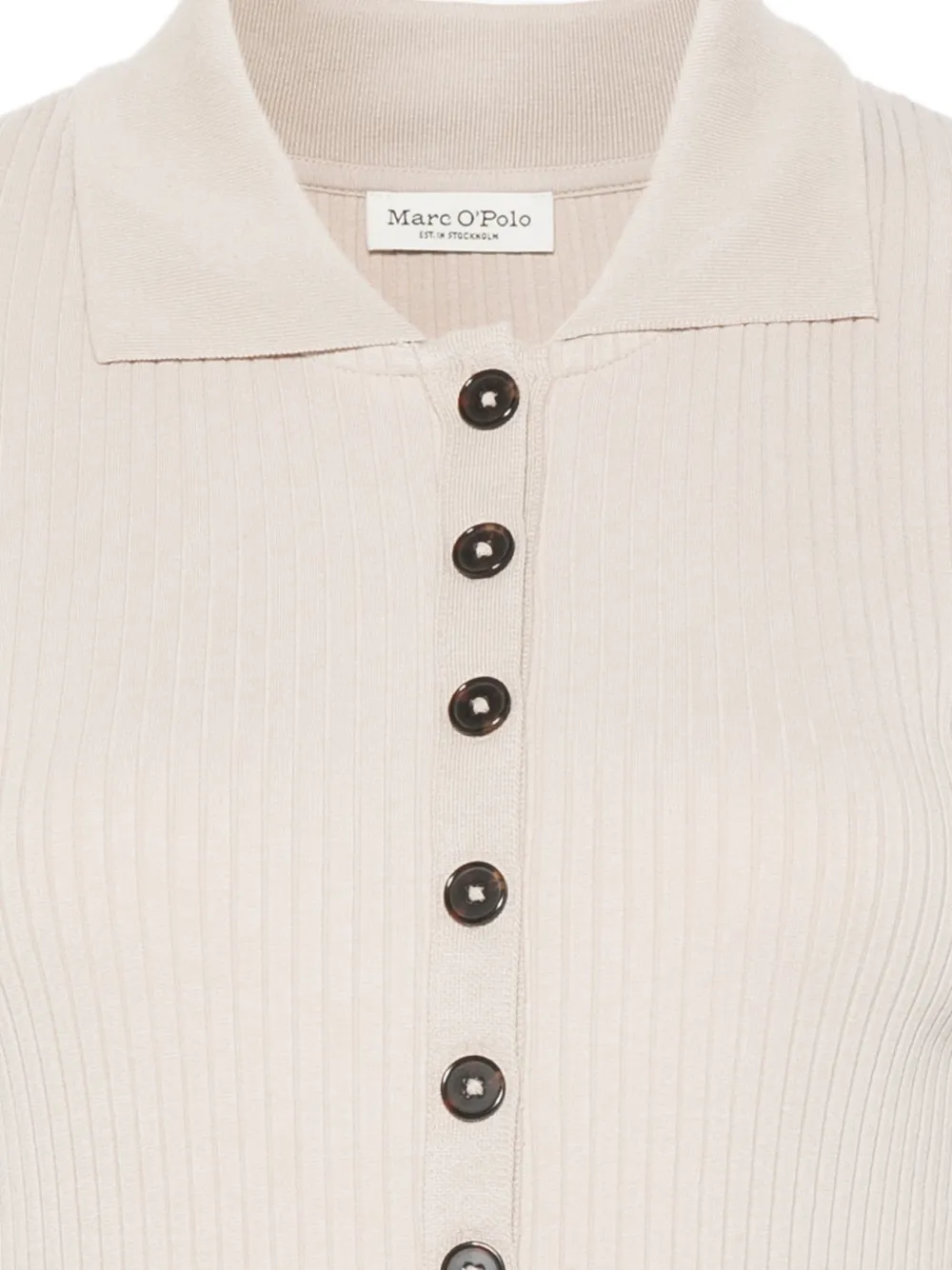 Marc O'Polo Ribgebreide polotop Beige
