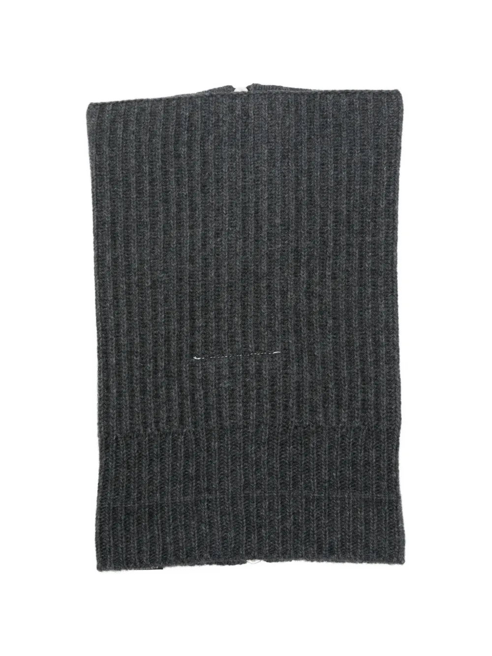 MM6 Maison Margiela Ribgebreide halswarmer met rits Grijs