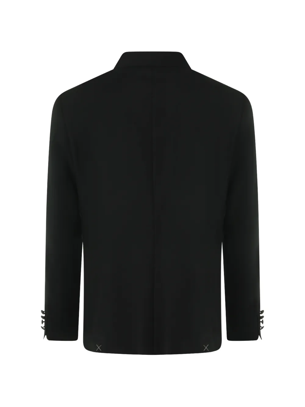 Canali Wollen colbert met dubbele rij knopen Zwart