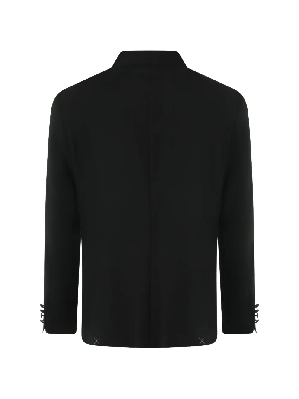 Canali Wollen colbert met dubbele rij knopen Zwart