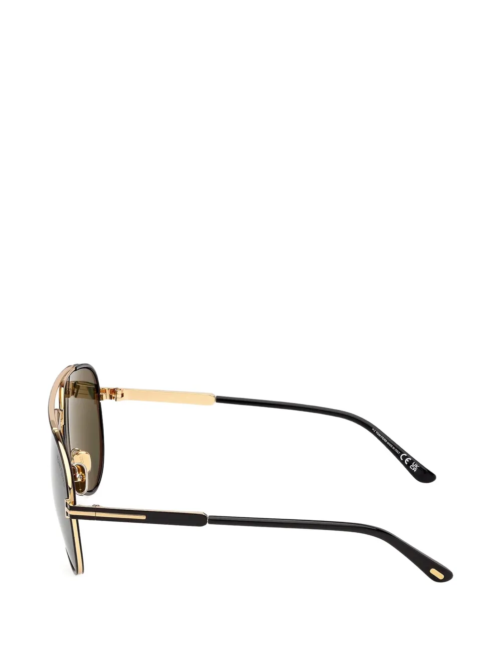 TOM FORD Eyewear Rupert zonnebril met piloten montuur Zwart