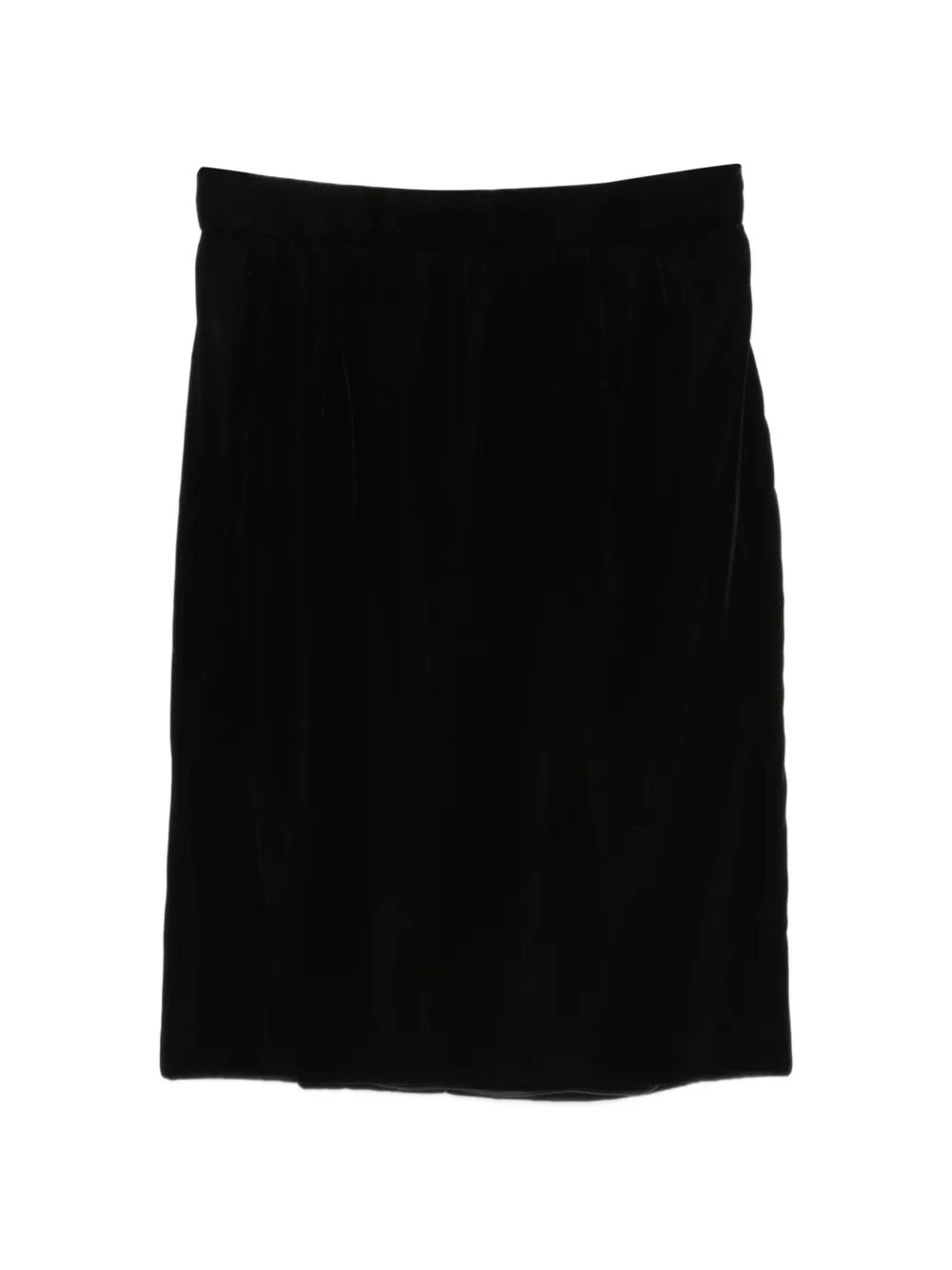 Valentino Garavani Pre-Owned 1980s zip-fastening mini skirt - Nero