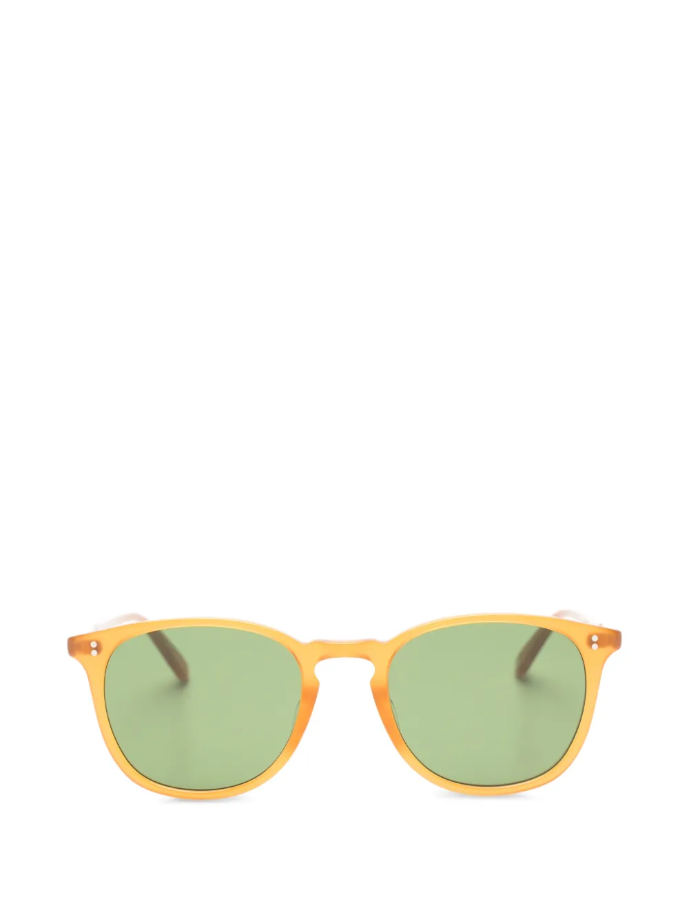 Garrett Leight Kinney round-frame sunglasses - Arancione