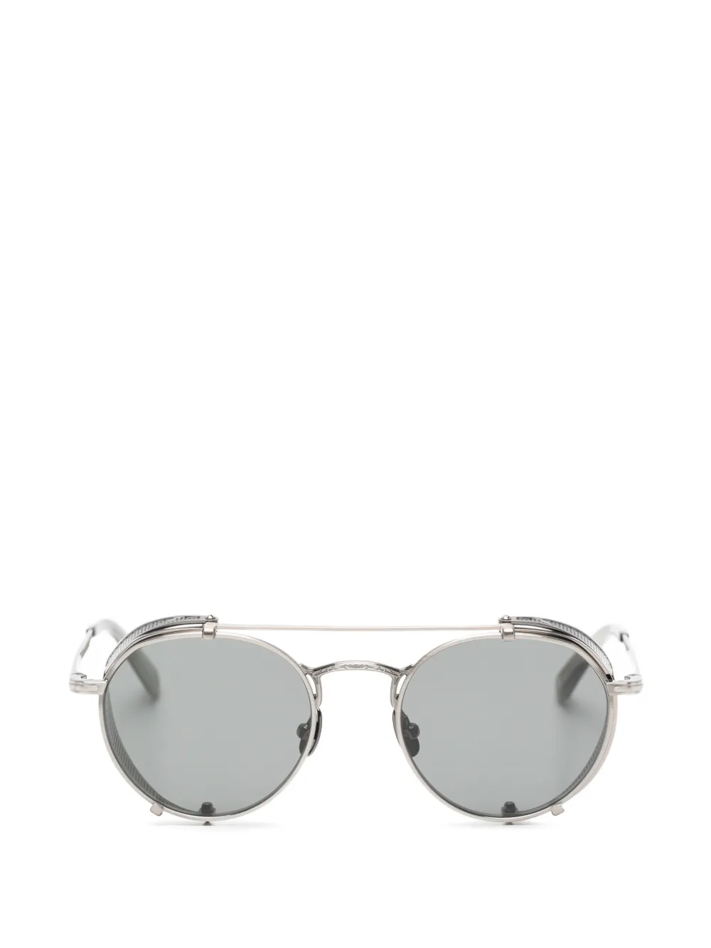 Garrett Leight Ocampo round-frame sunglasses - Argento