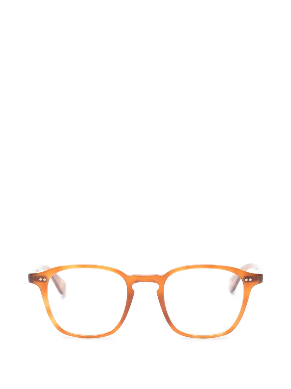Garrett Leight Markus square-frame glasses - Arancione