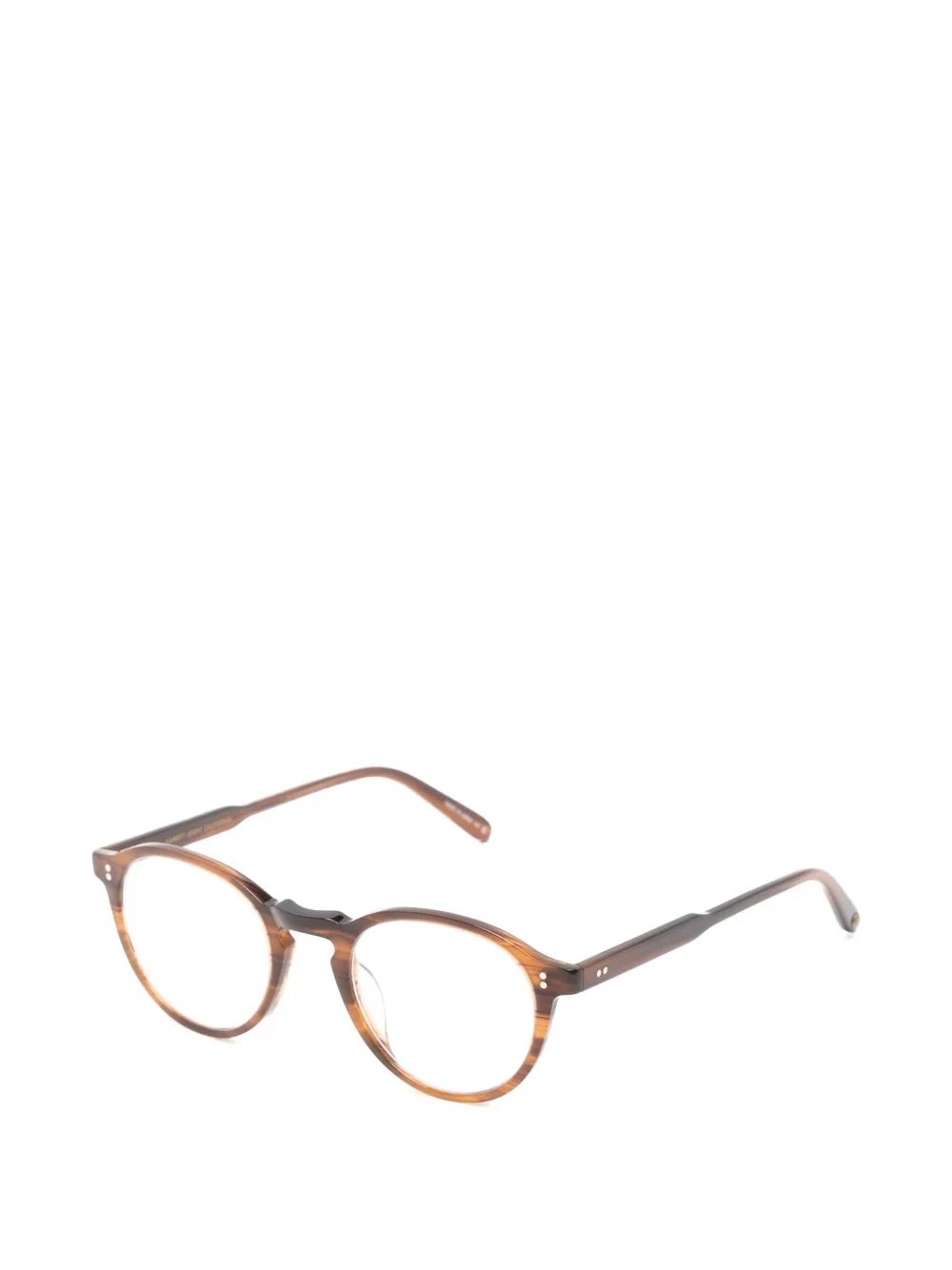 Garrett Leight Stanton bril met rond montuur Bruin