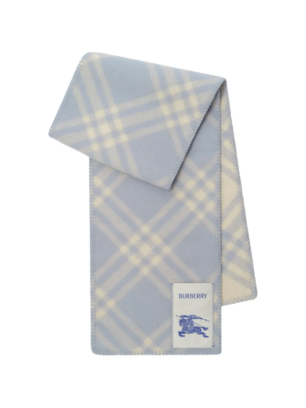 Burberry Check wool scarf - Blue