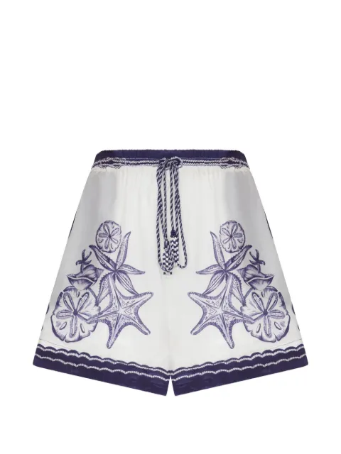 FARM Rio Coast Scarf shorts med søstjernetryk