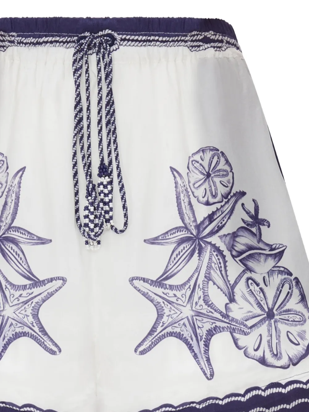 FARM Rio Coast Scarf shorts met print Wit