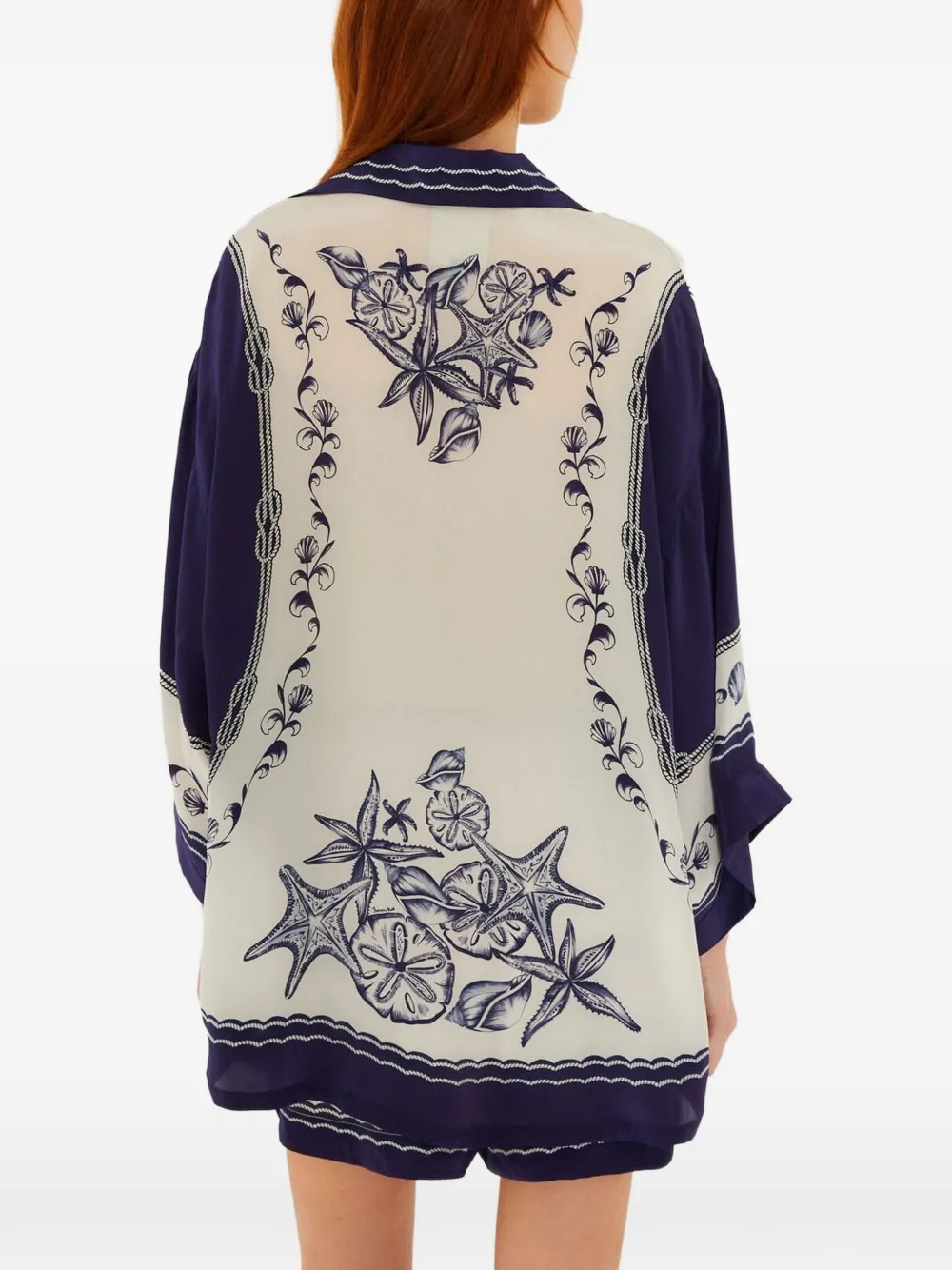 FARM Rio Coast Scarf shorts met print Wit