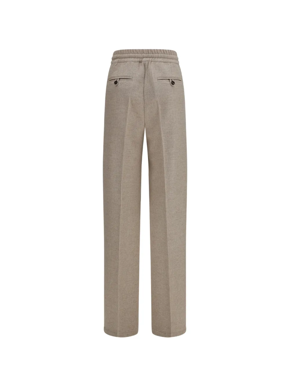 Kiton Geruite broek Beige