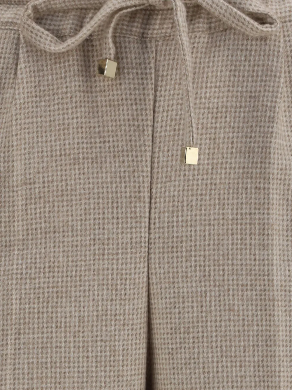 Kiton Geruite broek Beige
