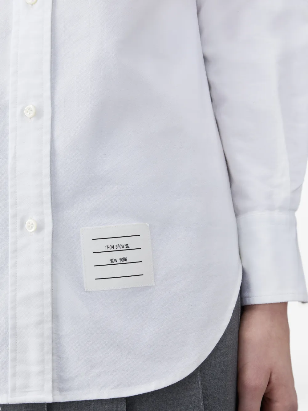 Thom Browne Oxford Classic overhemd met lange mouwen Blauw