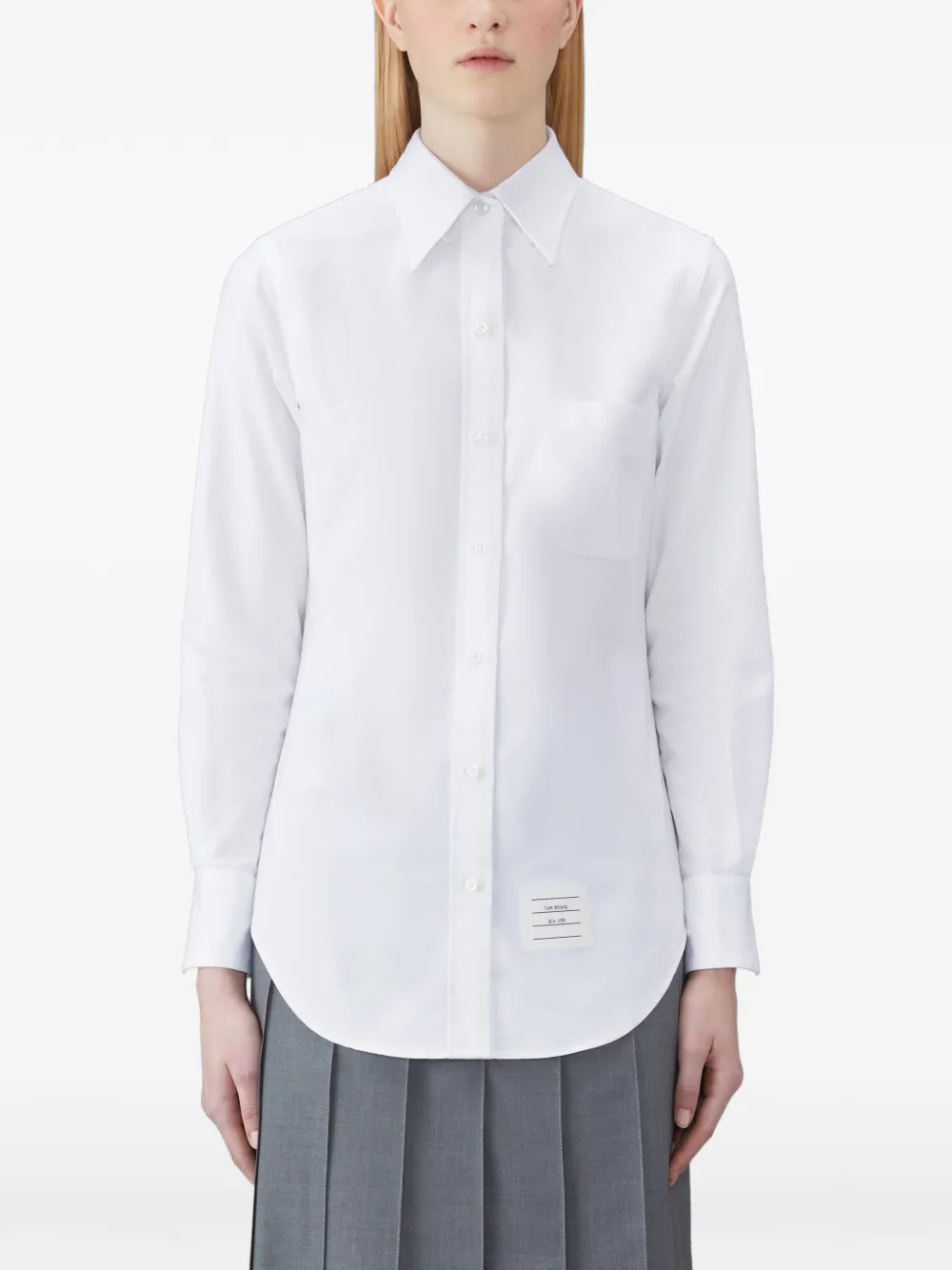 Thom Browne Oxford Classic overhemd met lange mouwen Blauw