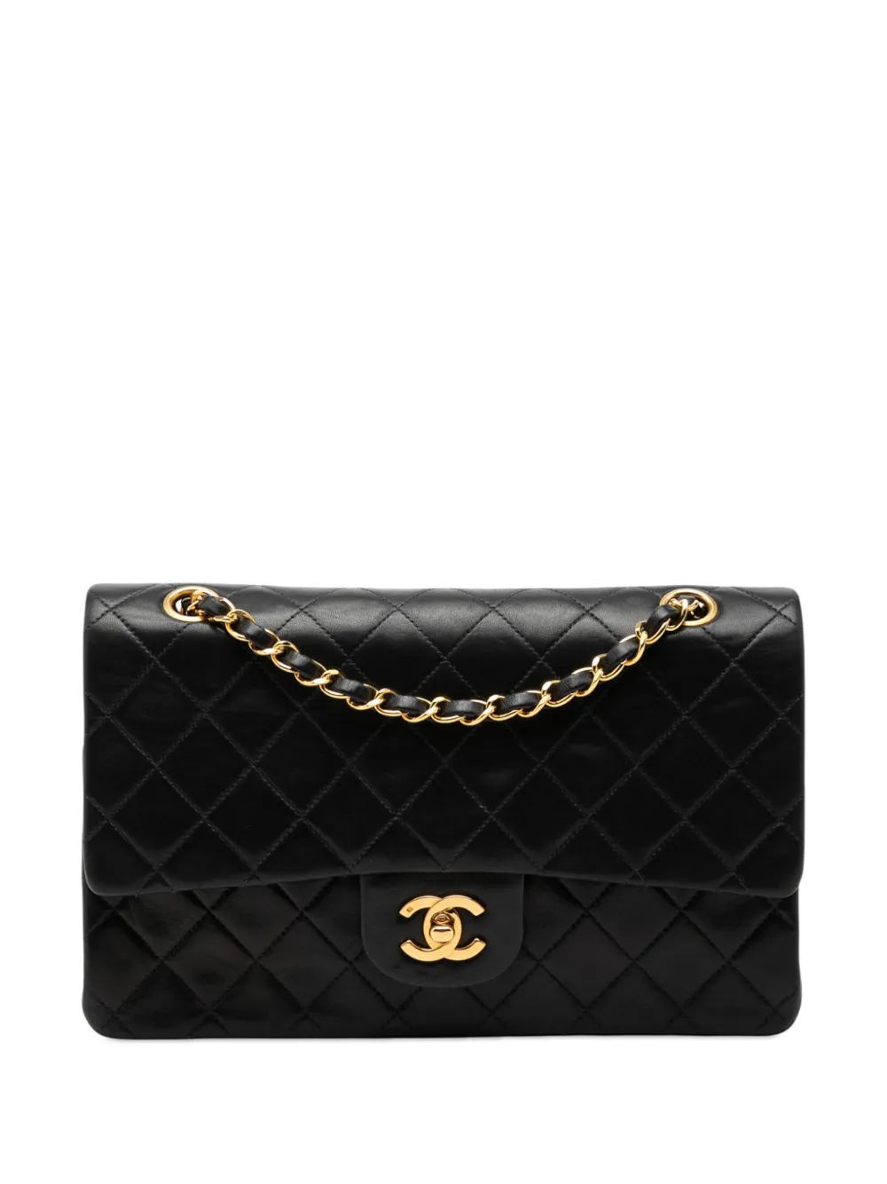 CHANEL Pre-Owned 1991-1994 Medium Classic Lambskin Double Flap shoulder bag - Nero
