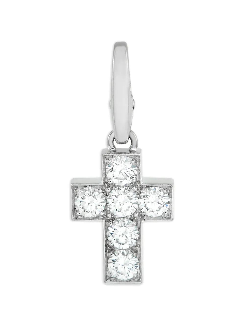 Cartier diamond cross pendant - Argento