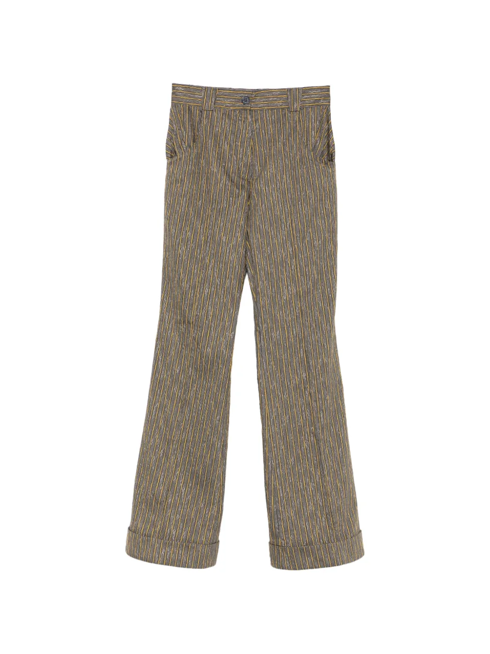 Kiko Kostadinov Pantaloni Tunin svasati a righe - Grigio
