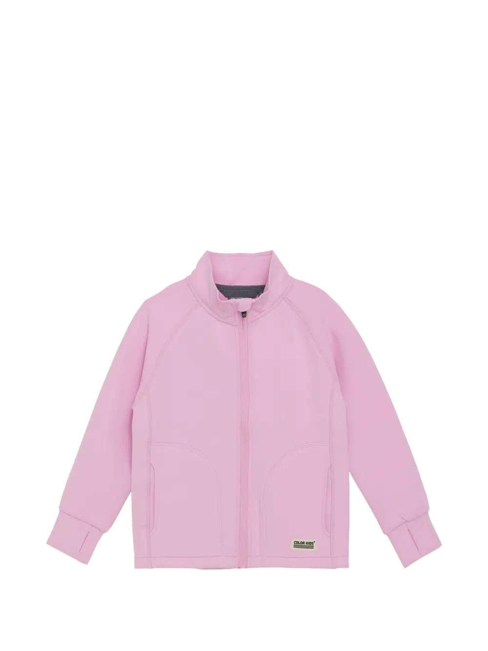 COLOR KIDS Felpa con logo e zip - Rosa