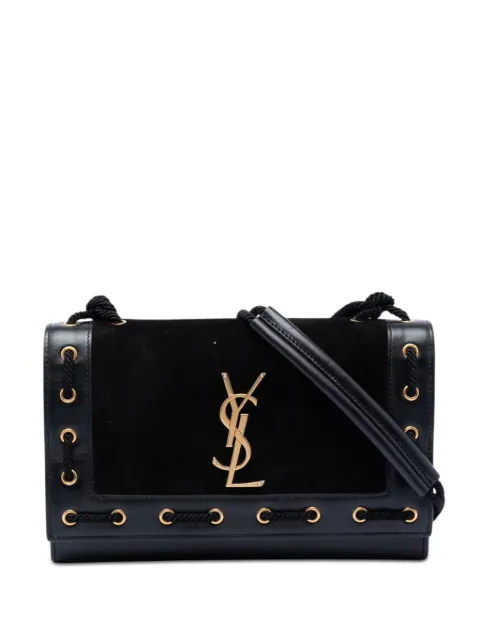 Saint Laurent Pre-Owned 2017 Medium Suede Rope Stitch Kate crossbody bag