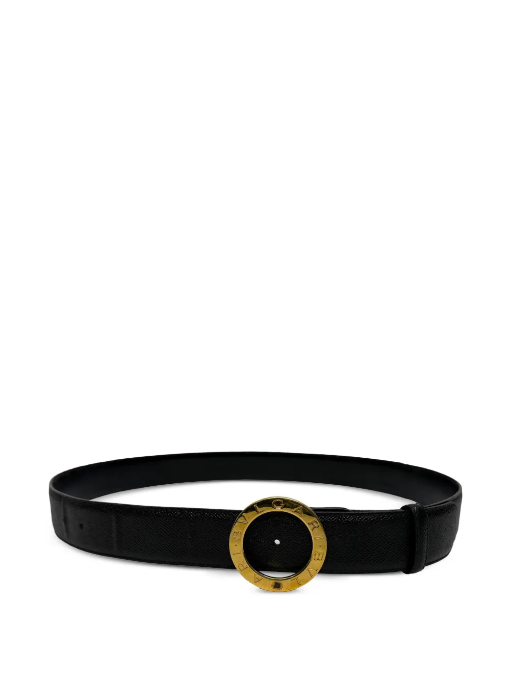 Bvlgari Pre-Owned Ring buckle belt - Nero