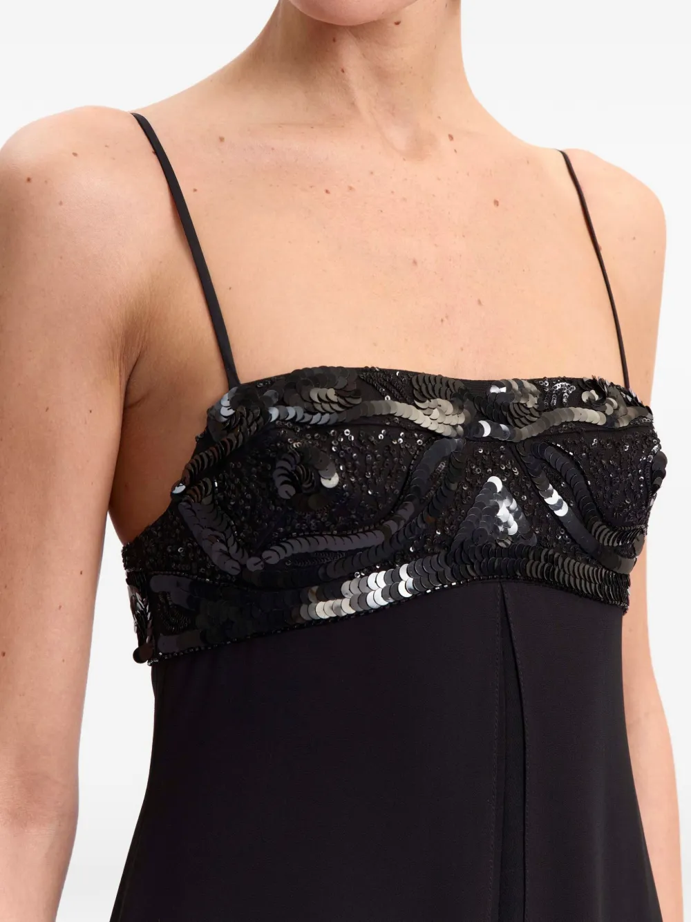 16Arlington Agata maxi-jurk Zwart