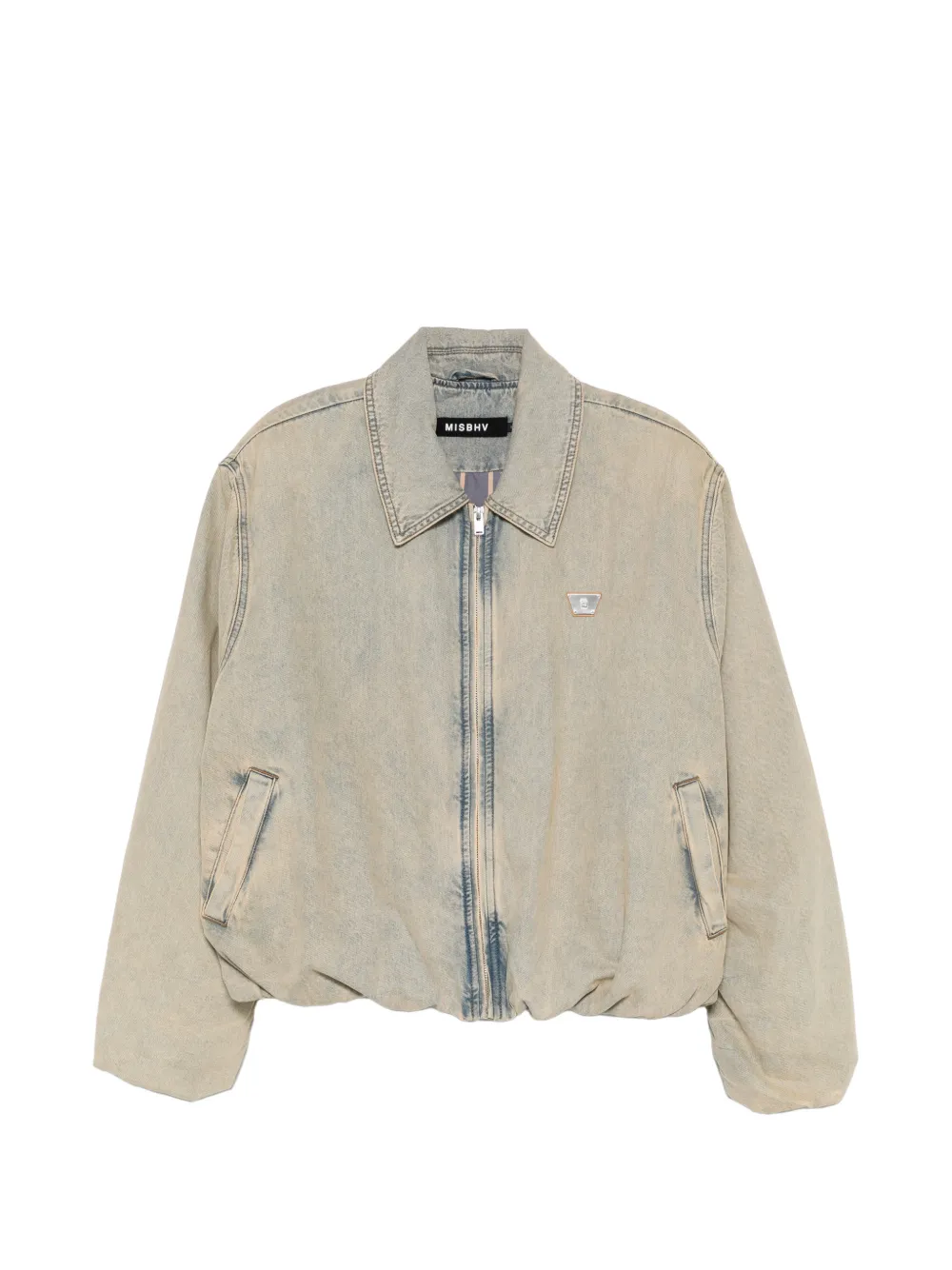 MISBHV zip-fastening denim jacket - Neutrals