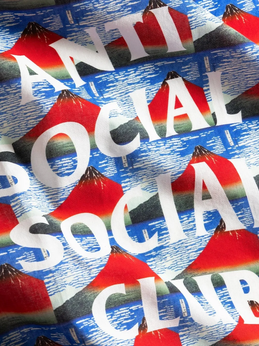 Anti Social Club Fine Wind Clear Morning bandana Blauw