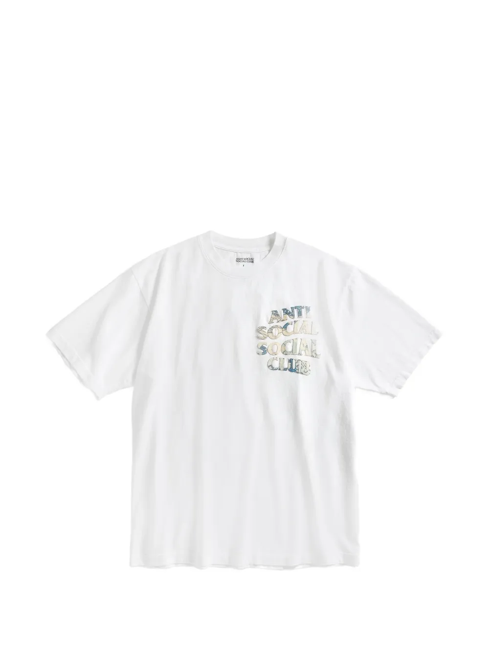 Anti Social Social Club Tonkatsu: Boro Wave T-shirt - Bianco