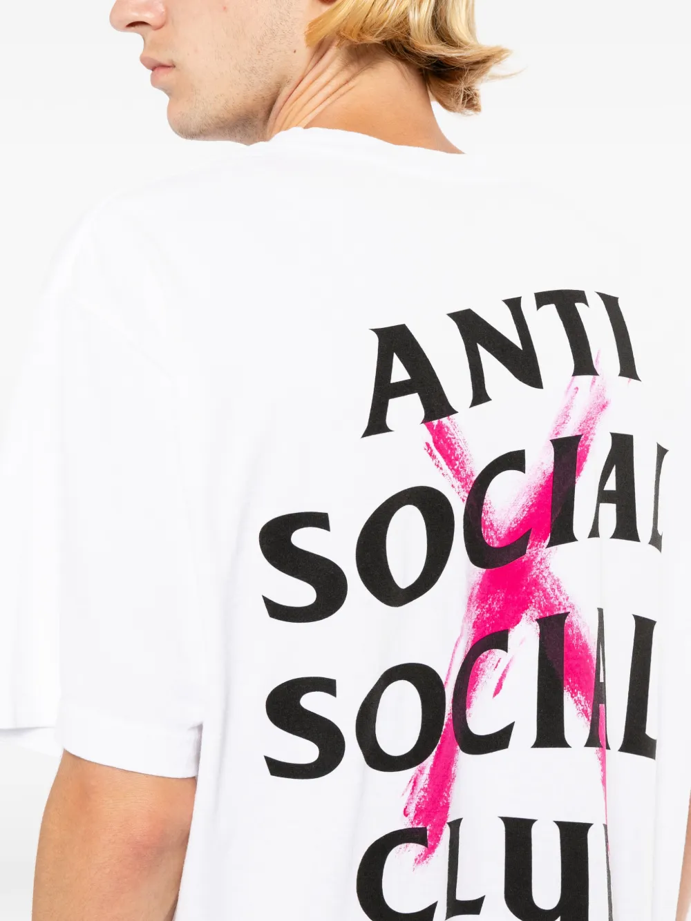 Anti Social Club Canceled Paint T-shirt Wit