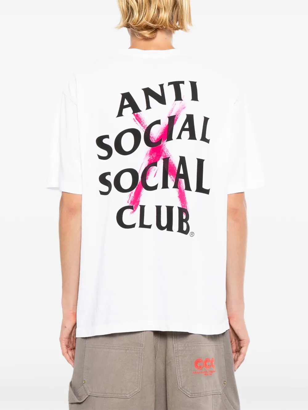 Anti Social Club Canceled Paint T-shirt Wit