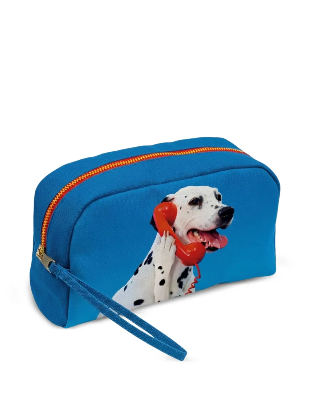 Seletti Toiletpaper Dog Call Center Kulturbeutel - Blau