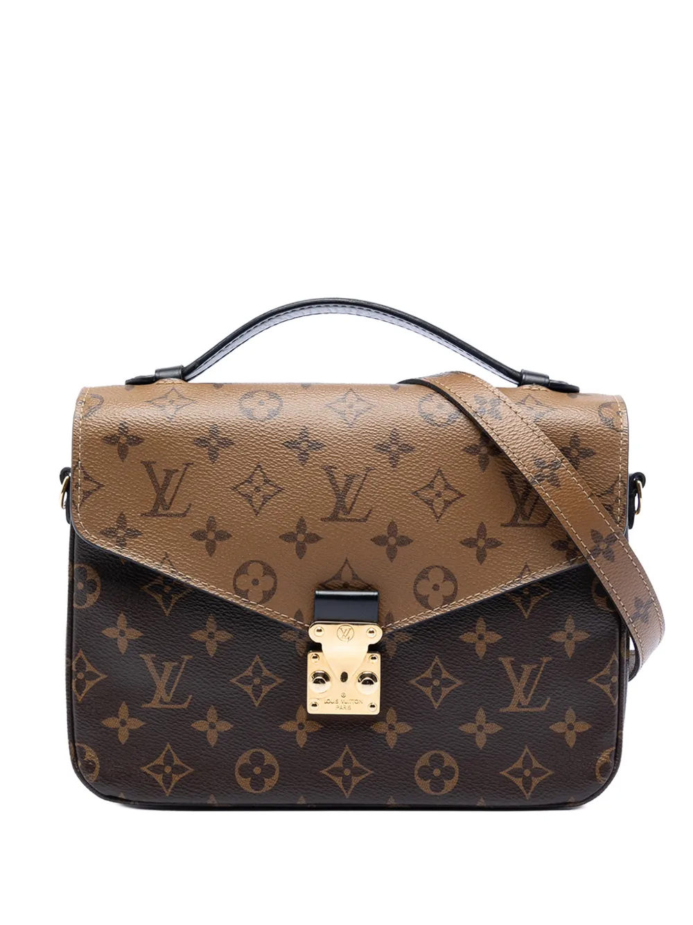 Louis Vuitton Pre-Owned 2019 Monogram Reverse Pochette Metis satchel - Marrone