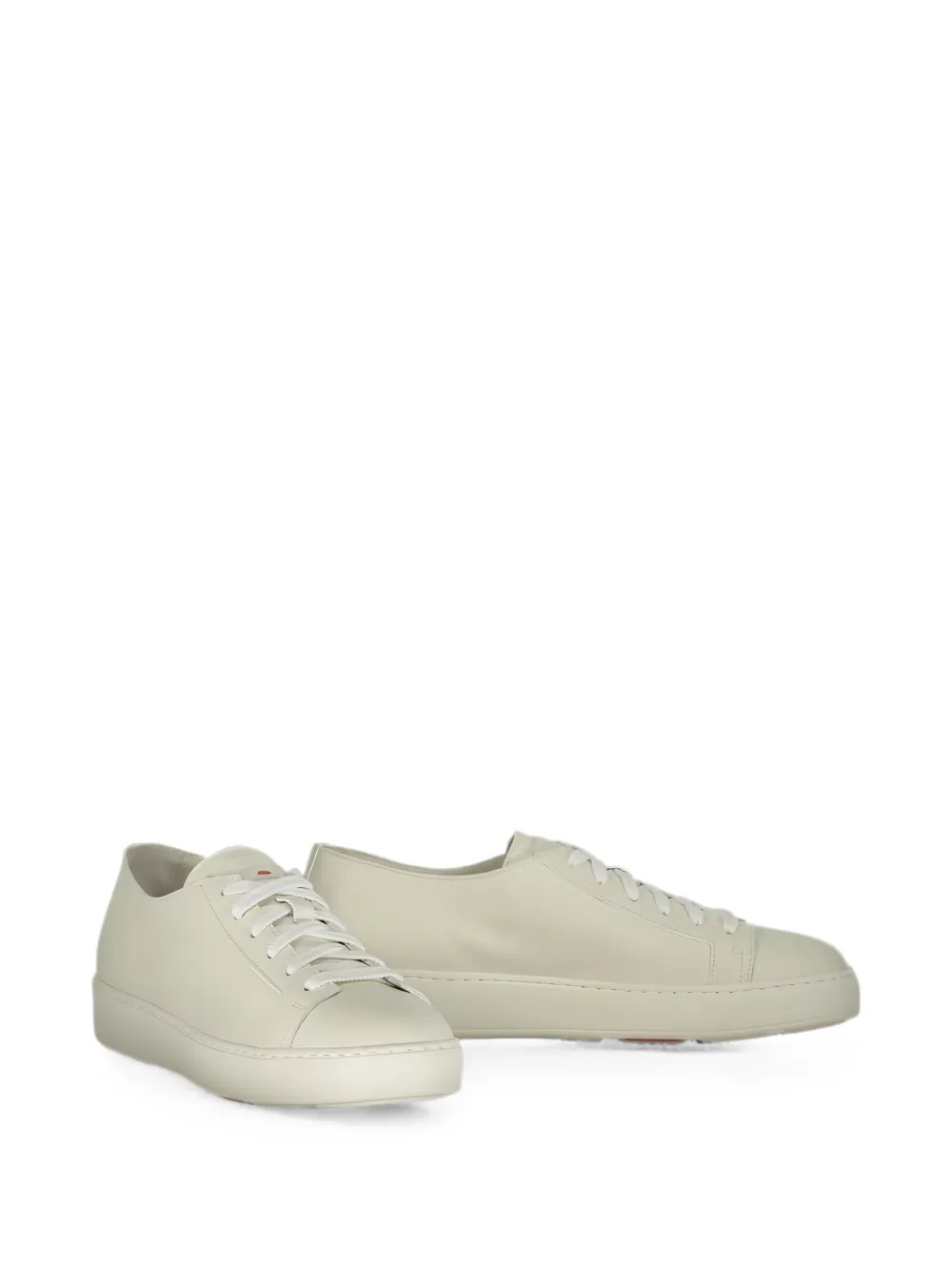 Santoni Leren sneakers Wit