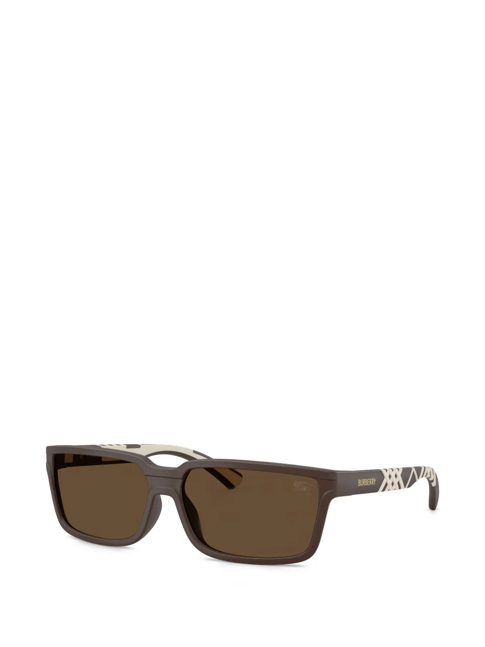 Burberry Eyewear Zonnebril met rechthoekig montuur Bruin