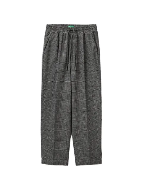 Benetton pantalones rectos a cuadros príncipe de Gales