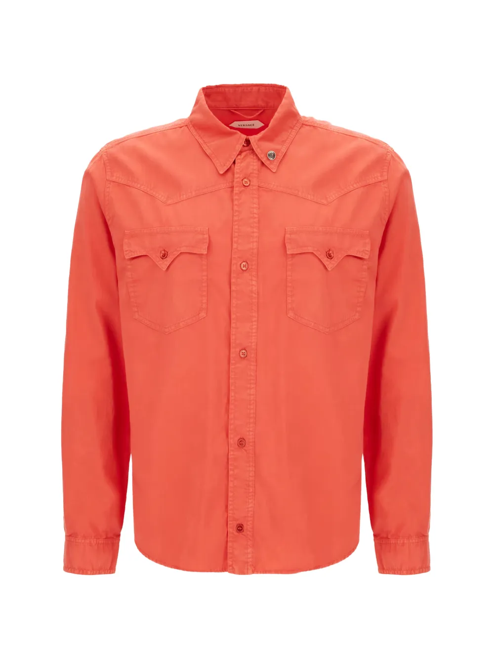 Versace flap-pocket shirt - Rosso