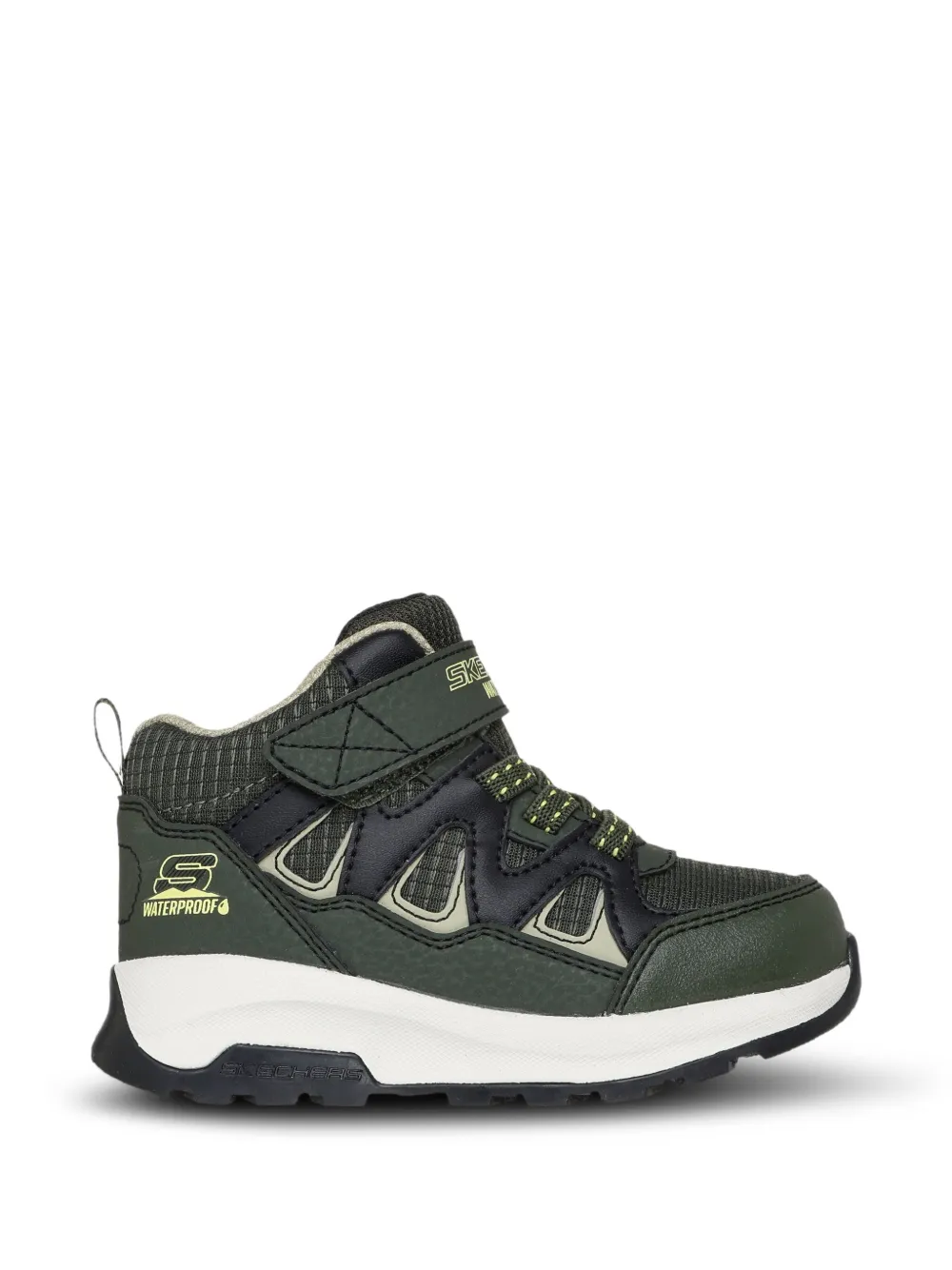 Skechers Storm Blazer Drizzle Squad waterproof enkellaarzen met klittenband Groen