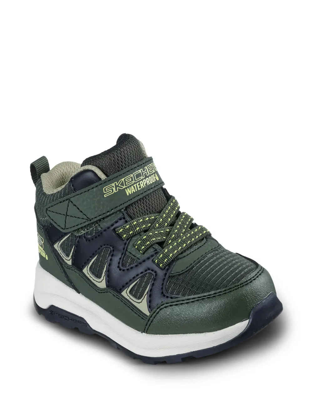 Skechers Storm Blazer Drizzle Squad waterproof enkellaarzen met klittenband Groen